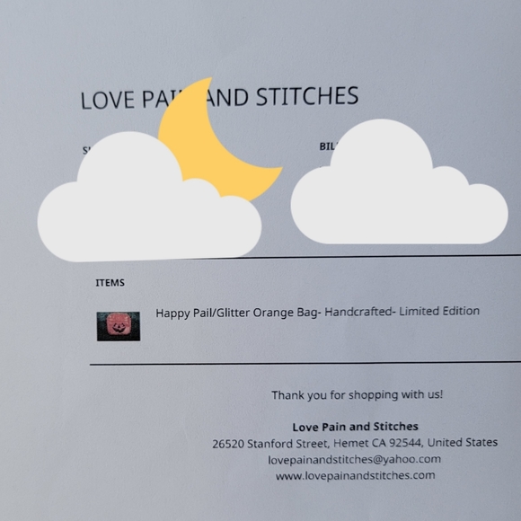 love pain and stitches Bags Happy Pail Glitter Orange Bag